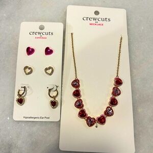 Little girls Crewcuts Necklace and Earrings Set